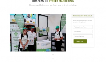 Drapeau Street Marketing, communication par les drapeaux