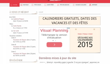 le flat design iCalendrier est entièrement custom