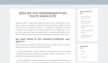 Comment résilier, résiliation des contrats d'abonnement