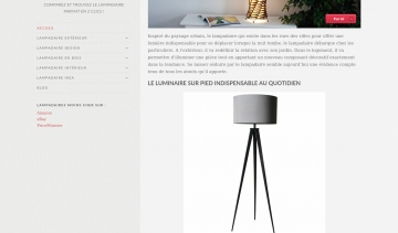 Le lampadaire, tout sur les lampadaires d'intérieur et d'extérieur