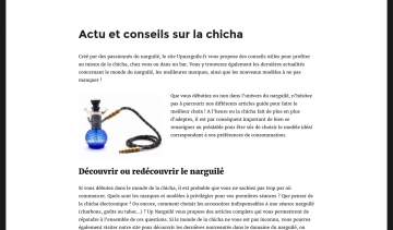 Up Narguilé, toute l'information pour découvrir la chicha.