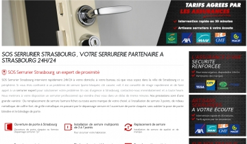 SOS Serrurier Strasbourg, entreprise de serrurerie moins chère