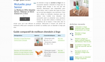 Guide d'achat  et guide comparatif d'un étendoir à linge