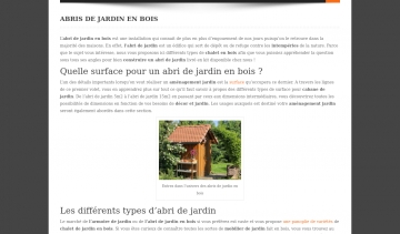 Abris de jardin, guide d'achat sur les abris nature