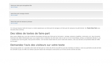 Texte Faire Part, guide de textes gratuits pour faire-part