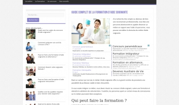 Formation Aide Soignante, le site guide de référence