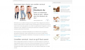 Oreiller Cervical, guide d'achat et conseils