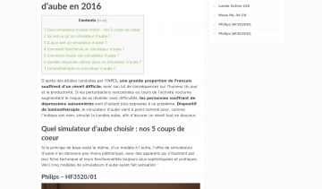 Comparatif simulateur d'aube, guide d'achat, avis et tests