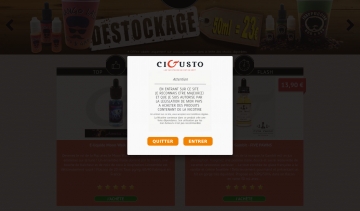 Cigusto, votre meilleure boutique en ligne de cigarettes électroniques.