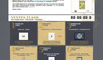 World arts tamps, site de vente flash de timbres par correspondance