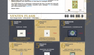 World arts tamps, site de vente flash de timbres par correspondance