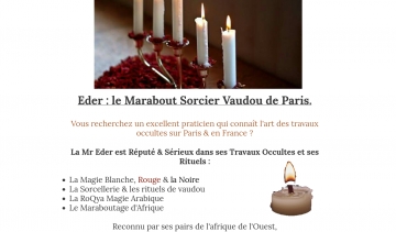 Maître Eder : grand marabout sorcier vaudou de Paris 