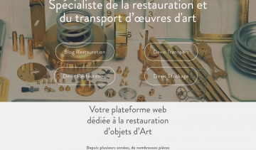 Plateforme de restauration et de transport d'objet d'art