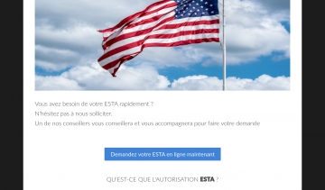Esta oneline USA, votre spécialiste pour l'obtention d'une autorisation ESTA.