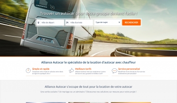 Alliance Autocar, site de location de bus et d'autocar en ligne