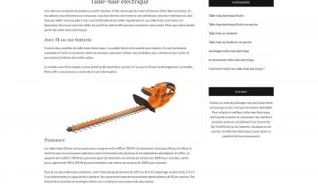 Taille Haie Electrique, guide d'achat et comparateur