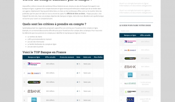 Ouvrircompte, comparateur objectif des banques en ligne en France