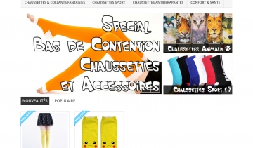 Chaussette and Co, boutique de vente en ligne de chaussettes rigolotes