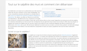 un site sur le salpêtre