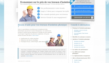 Isolation phonique, devis en ligne et travaux d'isolation