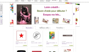 Mégacréa, boutique en ligne d'articles de loisirs créatifs 