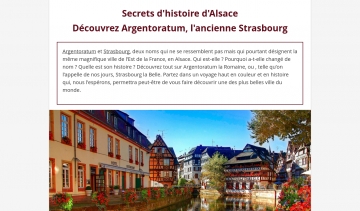 Strasbourg-Argentoratum, une histoire à découvrir à tout prix