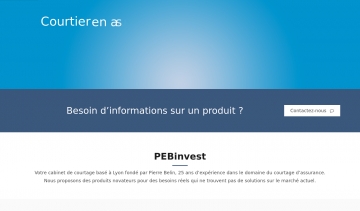 Pebinvest, votre cabinet en courtage d'assurance