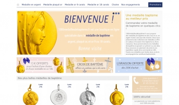 1000 médailles de baptême, vente en ligne des médailles