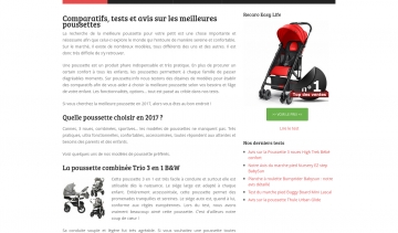 Poussette, comparatif de poussettes pour bébés