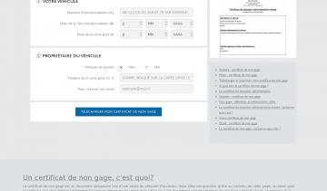 CERTIFICAT DE NON GAGE: Obtenez votre certificat de non gage en ligne