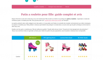 Patins à roulettes pour fille, le meilleur guide d’achat en ligne