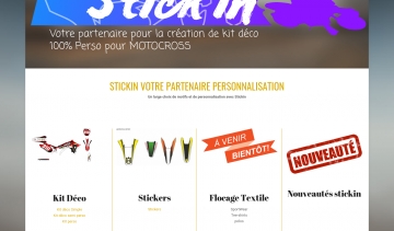 Stickin, boutique en ligne de décoration de motocross