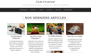 Club finance, la solution idéale pour vos finances.