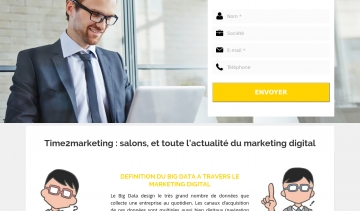 Time 2 marketing, portail d'informations pour tout savoir sur le big data