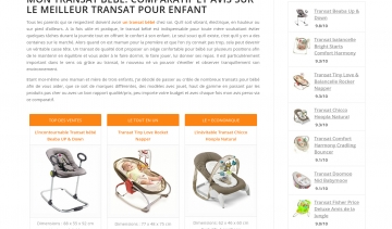 Transat bébé, guide d'achat sur les transats pour bébé