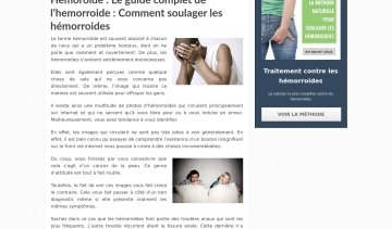 Traitement hémorroïde efficace, comment soigner les hémorroïdes