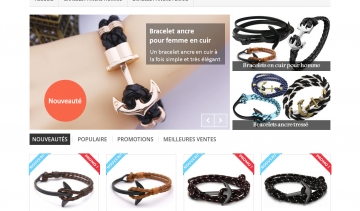 Mon Bracelet Ancre, site web d'accessoires de mode