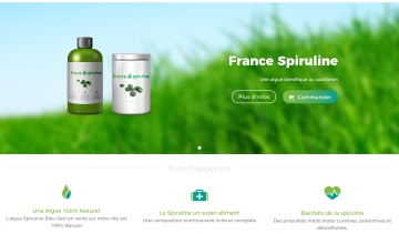 France Spiruline, Vente en ligne de la spiruline