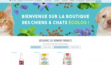 Chiens et Chats Naturellement, boutique en ligne pour santé animale