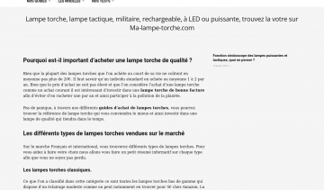 Ma Lampe Torche, guide d'achat de lampes torches