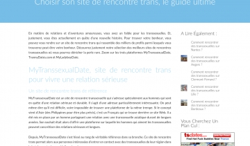 Site de rencontre trans, le meilleur guide pour des rencontres entre transsexuels