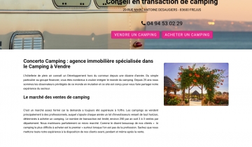 Concerto Camping, agence immobilière de campings à vendre