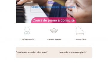 Page d’accueil de l’École Française de Piano
