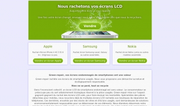 Green Repair, plateforme de rachat des écrans de téléphone