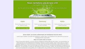 Green Repair, plateforme de rachat des écrans de téléphone