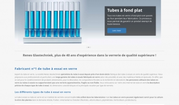 Renes Glastechniek, fabricant de tubes à essai