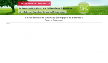Fédération Habitat Écologique Bordeaux, les meilleures solutions énergétiques