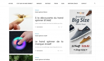 01handspinner, guide internet du hand spinner ou fidget spinner.