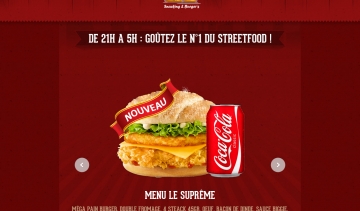 Livraison la nuit de sandwich