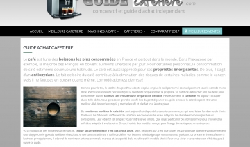 Guide d'achat pour effectuer l'achat d'une cafetière